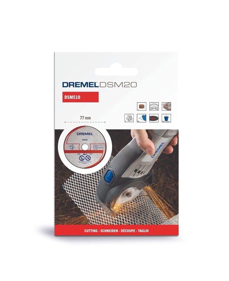 DREMEL DSM510 Multifunctional Cutting Disc Multipack, Accessory Set with 3 Cutting Discs 77 mm for Circular Saw for Sawing and Separating Wood and Soft Materials - Image 3